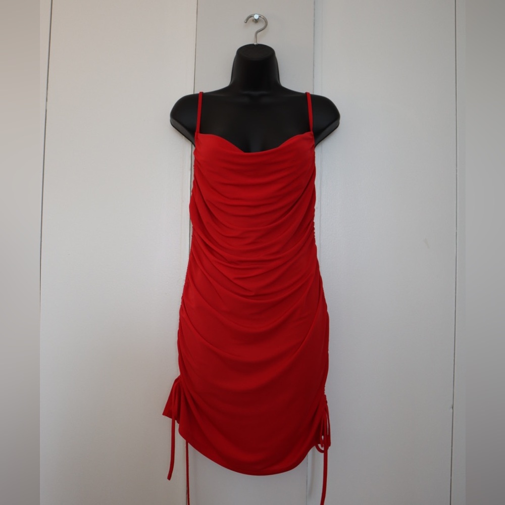 Tiger Mist Sweetheart Mini Dress | Red | Size S
